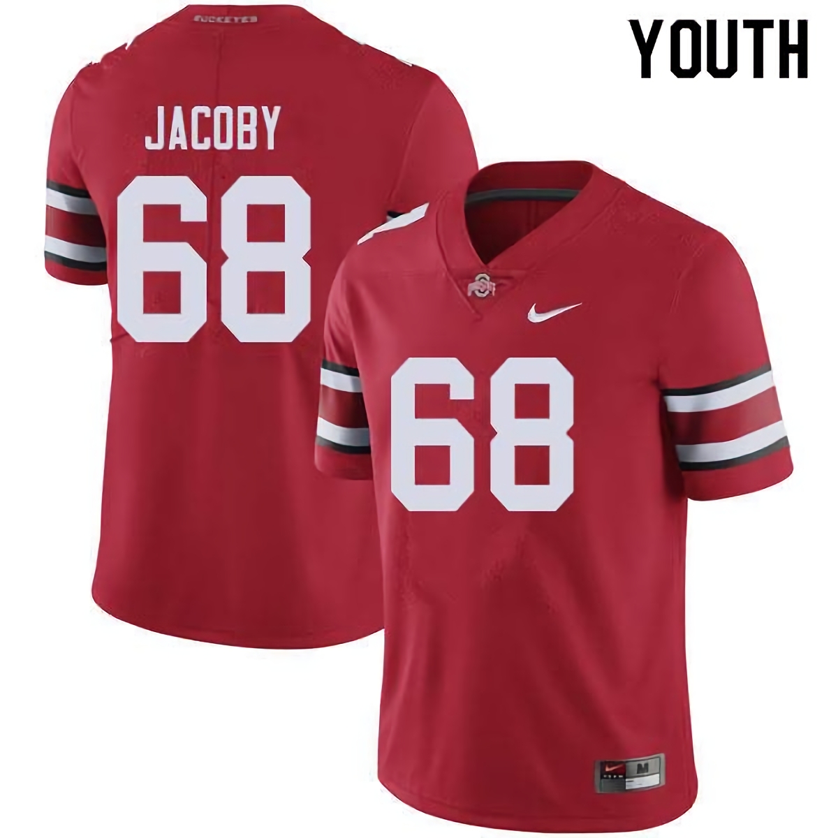 Ryan Jacoby Ohio State Buckeyes Youth NCAA #68 Nike Red College Stitched Football Jersey NJY6556PT